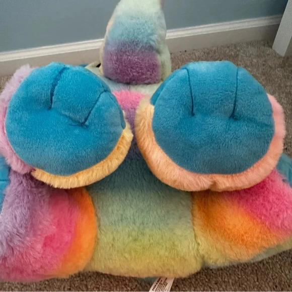 Peek-a-Boo Plush Tye Dye Rainbow Elephant Like New Condition 16.5 inches tall - Picture 10 of 13